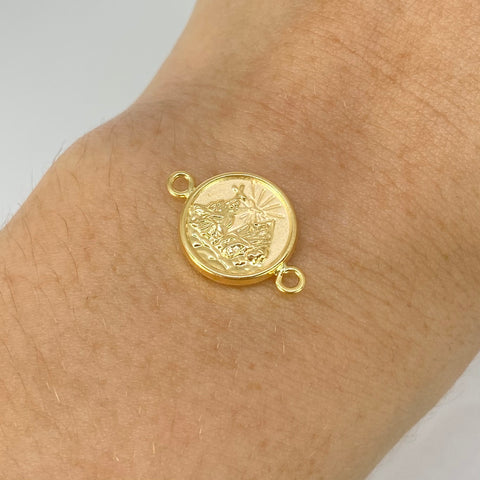 Herraje Santisima Trinidad Oro amarillo 18k 0,87 Gr / 1,9 Cm *