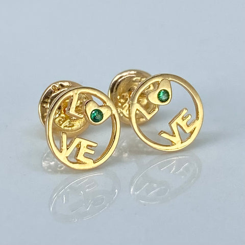 Topos Love Circon Verde Oro amarillo 0,93 Gr / 7,5 mm