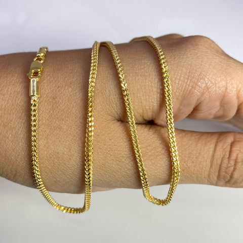 Cadena Italy Franco Oro amarillo 18k +2 / 6,40 Gr / 1,5 mm / 60 Cm *