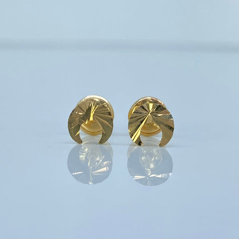 Topos Luna Diamantada Oro amarillo 18k 0,61 Gr / 5,6 mm