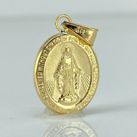 Dije Virgen Milagrosa Oro amarillo 18k 1,05 Gr / 2,4 Cm *