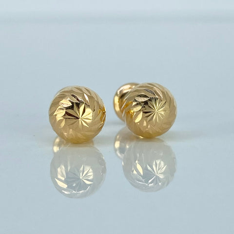 Topos Bolas Diamantadas Oro amarillo 0,94 Gr / 7 mm *