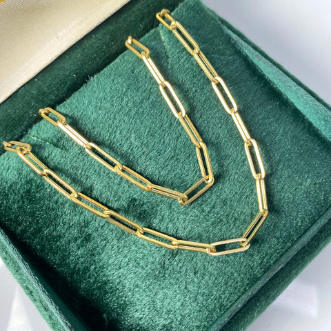 Cadena Italy Cajón Oro amarillo 18k 6,06 Gr / 2,9 mm / 61,5 Cm *