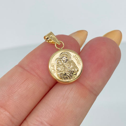 Dije San Jose Oro amarillo 0,83 Gr / 2,1 Cm †