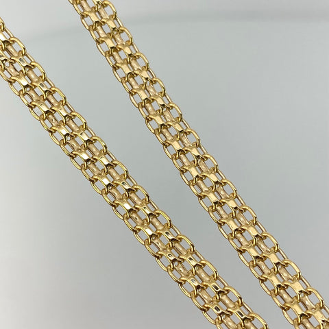 Cadena ● China Oro amarillo 18k 8,18 Gr / 4,7 mm / 50 Cm *