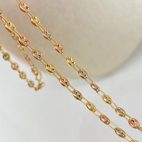Cadena GC  Tres oros 18k 6,30 Gr / 3,3 mm / 60 Cm *