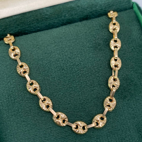 Cadena GC Diamantada Oro amarillo 18k 10,65 Gr / 5 mm / 48 Cm *