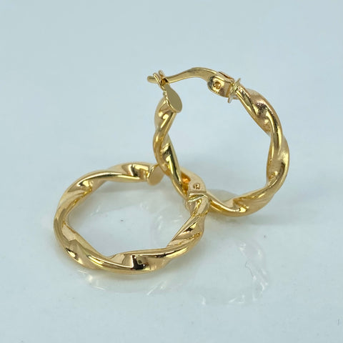 Candongas Melcochas Oro amarillo 1,6 Gr / 2 Cm *