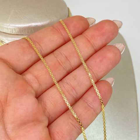Cadena ● China Oro amarillo 18k 2,65 Gr / 1,4 mm / 50 Cm *