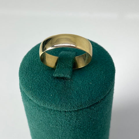 Anillo Argollas Lisas Oro amarillo 18k / Talla 9 1/4 / 4,0 Gr *