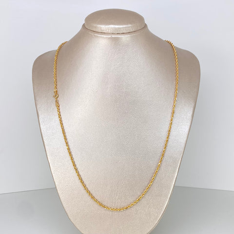 Cadena ● Lazo Oro amarillo 18k +1 / 7,65 Gr / 3,1 mm / 50 Cm