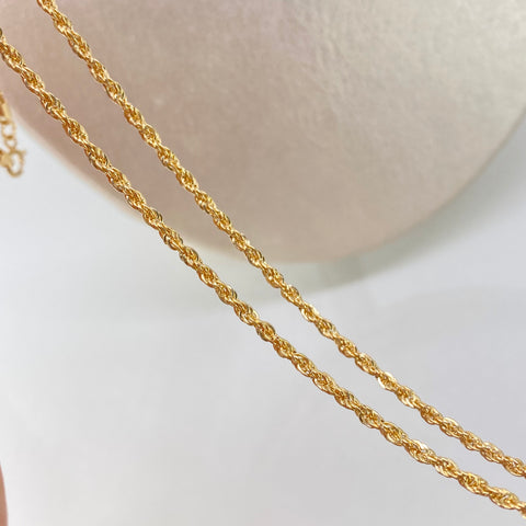 Cadena ● Lazo Oro amarillo 18k +1 / 2,16 Gr / 2 mm / 50 Cm