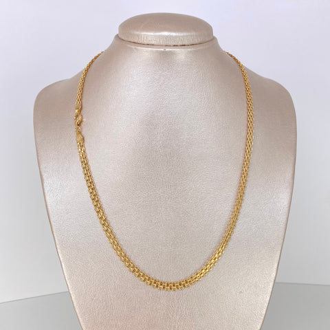 Cadena ● China Oro amarillo 18k 8 Gr / 4,8 mm / 50 Cm *