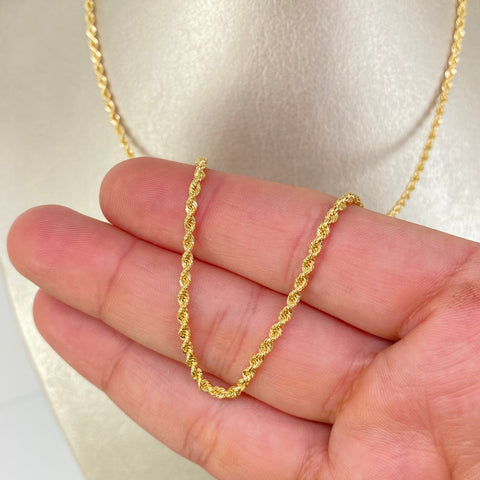 Cadena ● Lazo Oro amarillo 18k +1 / 3,06 Gr / 2 mm / 45 Cm *