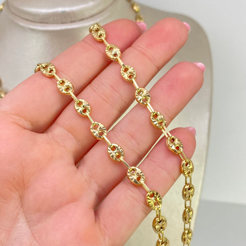 Cadena GC Diamantada Oro amarillo 18k 16,92 Gr / 4,3 mm / 64 Cm *