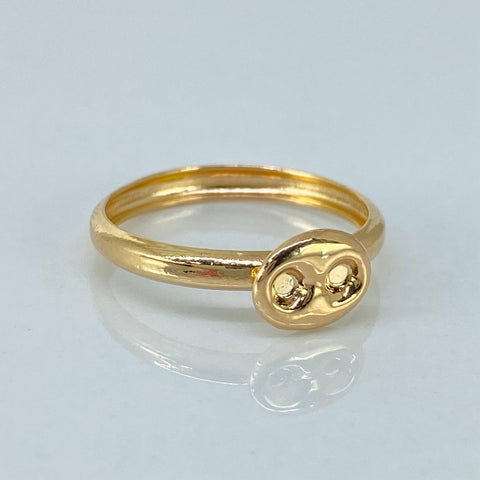 Anillo GC Oro amarillo 18k / Talla 6 1/2 / 0,95 Gr *