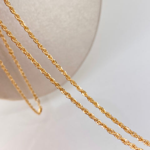 Cadena ● Lazo Oro amarillo 18k +1 / 2,26 Gr / 2 mm / 50 Cm †