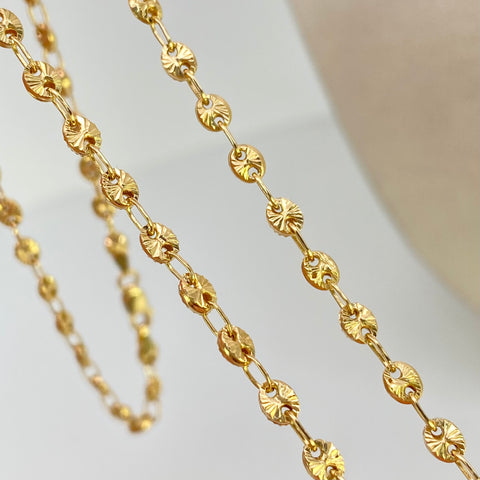 Cadena GC Diamantada Oro amarillo 18k 8,52 Gr / 3,1 mm / 60 Cm *