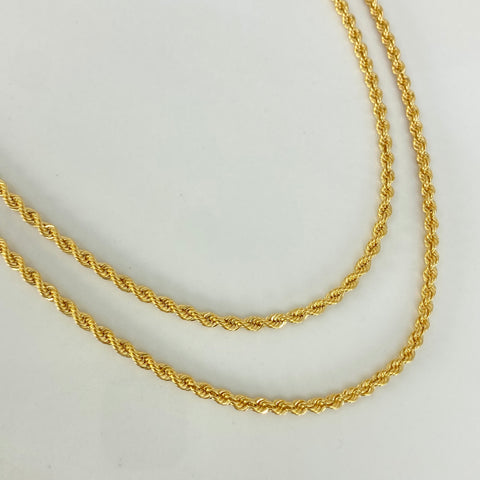 Cadena ● Lazo Oro amarillo 18k +1 / 5,32 Gr / 2,7 mm / 60 Cm †