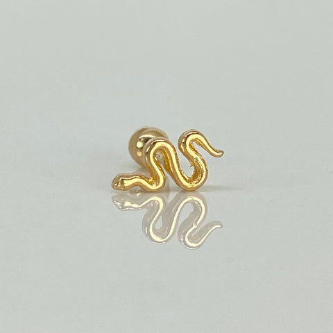 Piercing Serpiente / Oro Amarillo 18k (Joya) / 0,42gr / 4.3mm / (Oreja) *