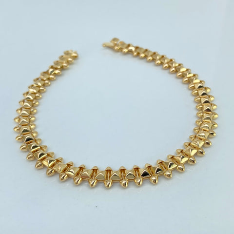 Pulso ● CT Oro amarillo 18k +3 / 14,15 Gr / 7,2 mm / 19 Cm *