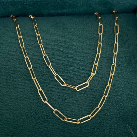 Cadena Cajón Oro amarillo 18k 4,02 Gr / 2,2 mm / 50 Cm †