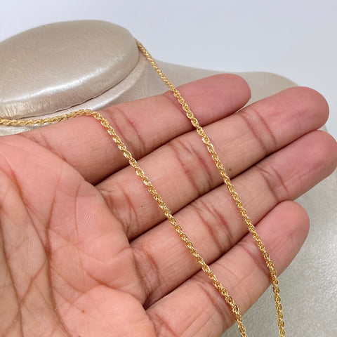 Cadena ● Lazo Oro amarillo 18k +1 / 2,05 Gr / 2 mm / 45 Cm *