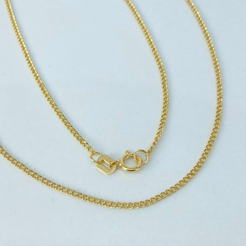 Cadena ● Cubana Oro amarillo 18k 1,3 Gr / 1,2 mm / 50 Cm