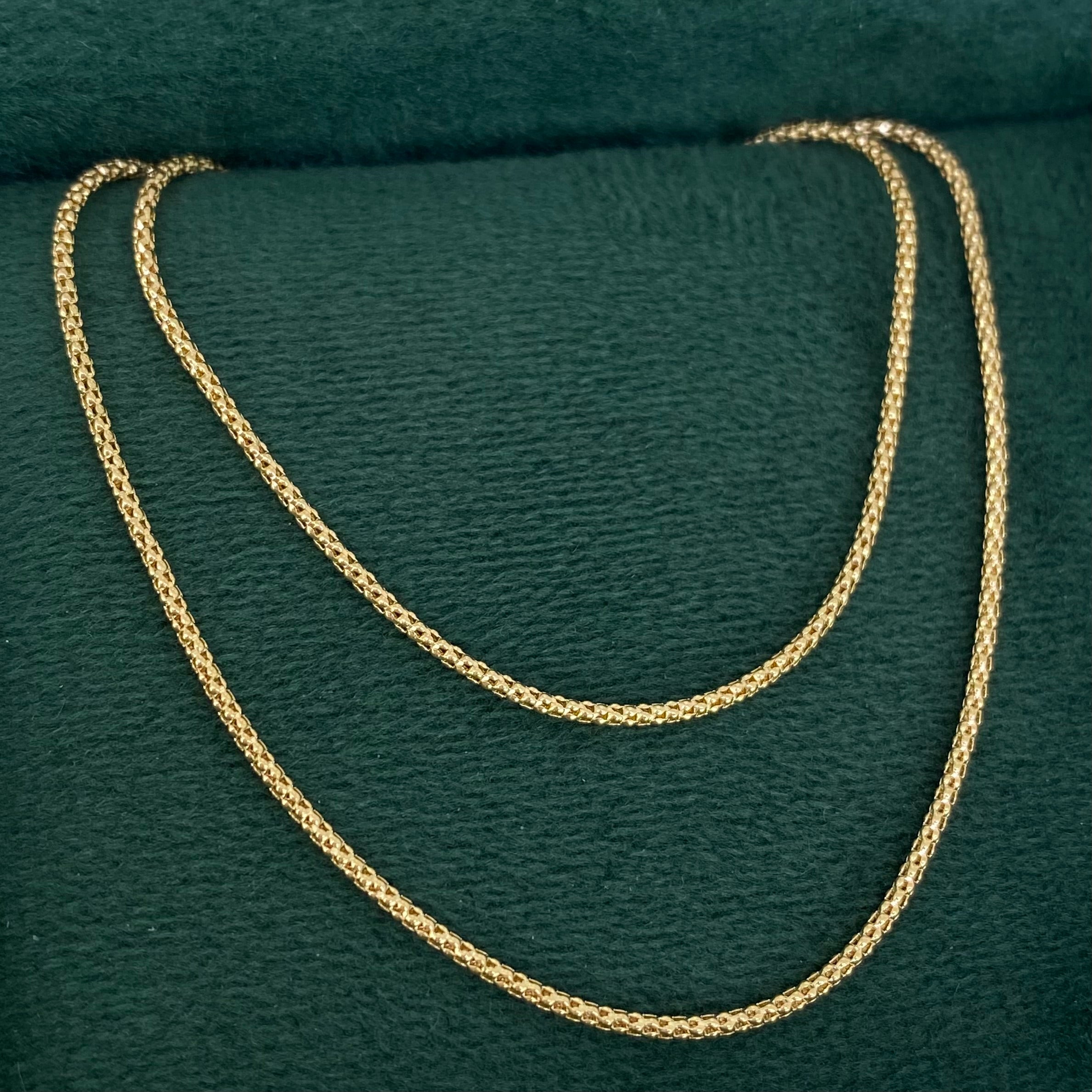 Cadena Cola Raton Oro amarillo 18k +3 / 1,98 Gr / 1,3 mm / 50 Cm – Tres ...