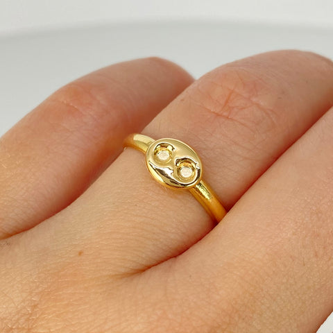 Anillo GC Oro amarillo 18k / Talla 6 3/4 / 0,9 Gr