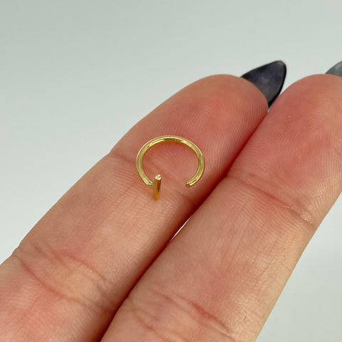 Piercing Aro / Oro Amarillo 18k (Joya) / 0,32gr / 1,1cm / (Labio)