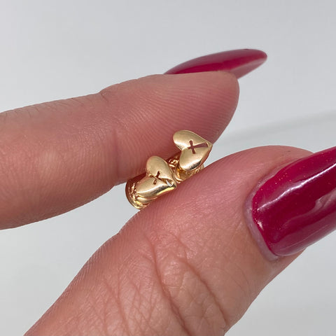 Topos Corazon Cruz Oro amarillo 0,6 Gr / 6 mm *