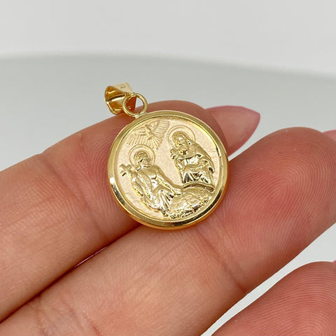 Dije Santisima Trinidad Oro amarillo 18k 1,3 Gr / 1,5 Cm