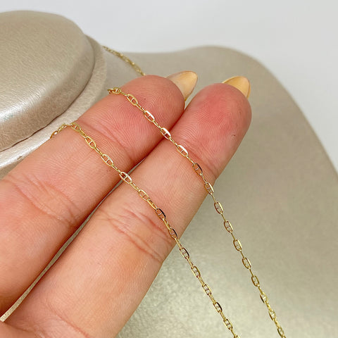 Cadena ● GC Italy Oro amarillo 18k +1 / 2,18 Gr / 1,4 mm / 50 Cm