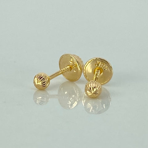 Topos Bola Diamantada Oro amarillo 18k 0,45 Gr / 3 mm *
