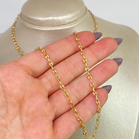 Cadena GC Oro amarillo 18k 4,35 Gr / 3,3 mm / 45 Cm *