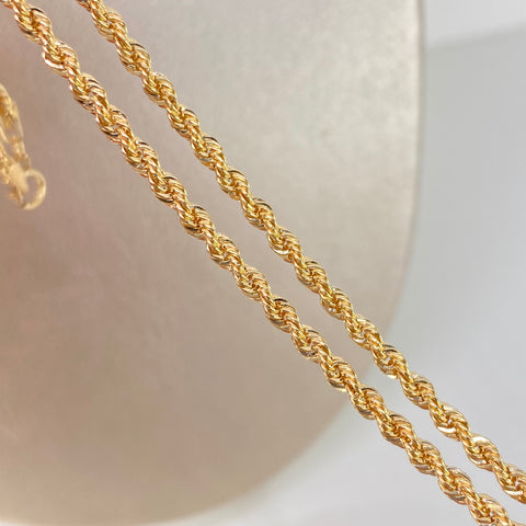 Cadena ● Lazo Oro amarillo 18k +1 / 3,15 Gr / 2,8 mm / 45 Cm *