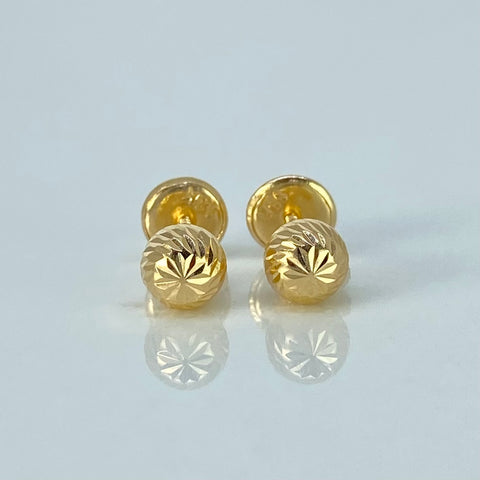 Topos Bolas Diamantadas Oro amarillo 0,6 Gr / 5 mm *