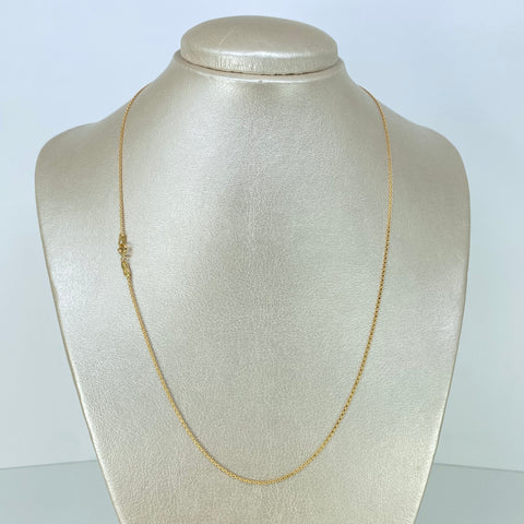 Cadena ● China Oro amarillo 18k 2,6 Gr / 1,2 mm / 50 Cm *