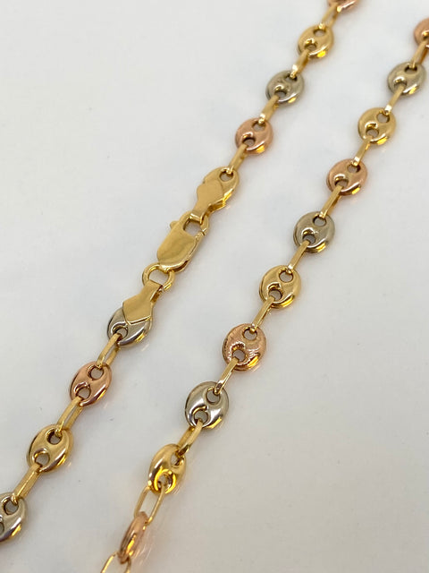 Cadena GC Tres oros 18k 7,78 Gr / 3,8 mm / 60 Cm