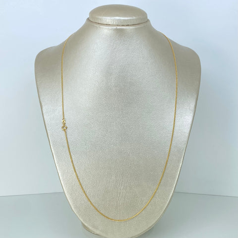 Cadena ● Cubana Oro amarillo 18k 1,5 Gr / 1,2 mm / 60 Cm *