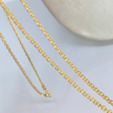 Cadena ● China Oro amarillo 18k 3,42 Gr / 2 mm / 60 Cm