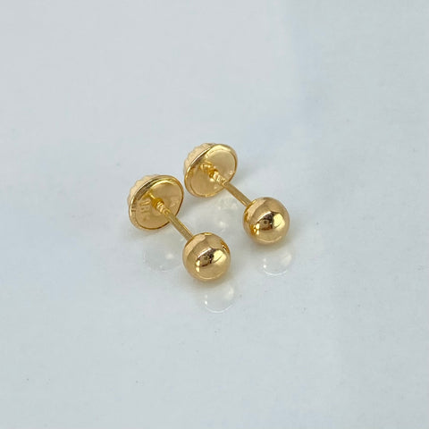Topos Bolas Lisas Oro amarillo 0,48 Gr / 4 mm *