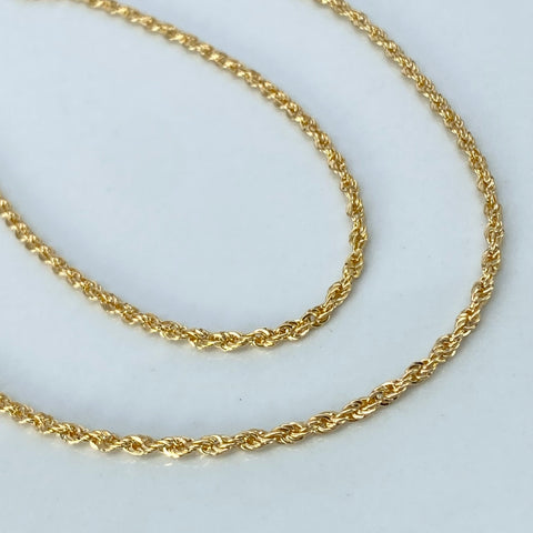 Cadena ● Lazo Oro amarillo 18k +1 / 3,5 Gr / 2,2 mm / 45 Cm *