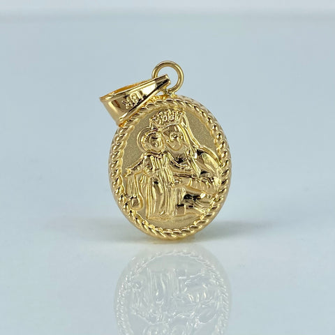 Dije Virgen Del Carmen Oro amarillo 1,56 Gr / 2,8 Cm†