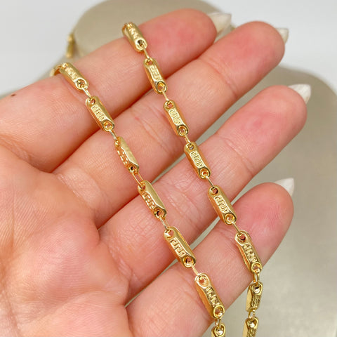 Cadena Rustica Eslabones VS Oro amarillo 18k 8,00 Gr / 60 Cm *