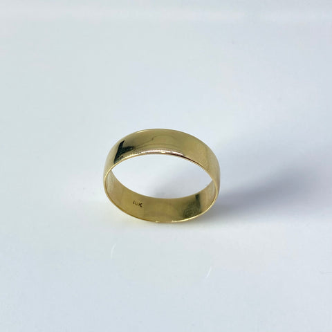 Anillo Argollas Lisas Oro amarillo 18k / Talla 9 1/4 / 4,0 Gr *
