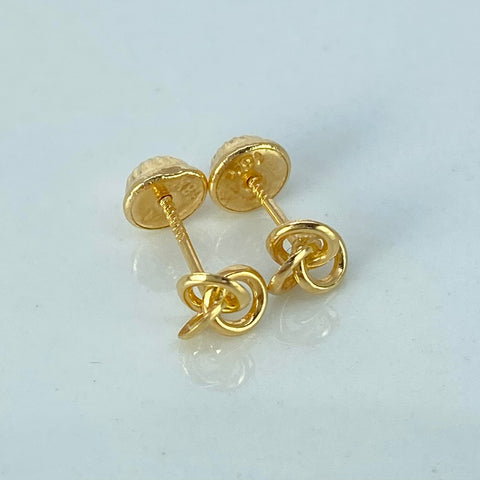 Topos Flor Aros Oro amarillo 0,6 Gr / 6,2 mm †