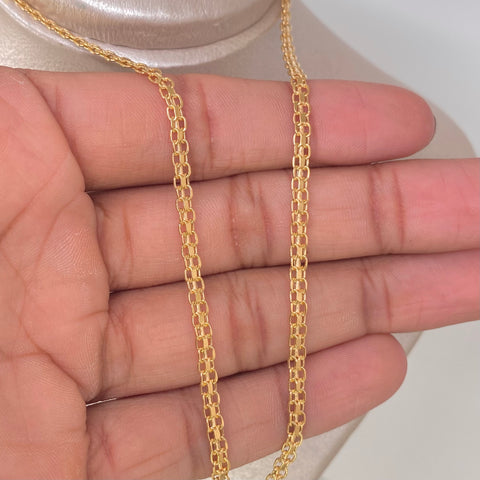 Cadena ● China Oro amarillo 18k 3,95 Gr / 3,3 mm / 45 Cm *