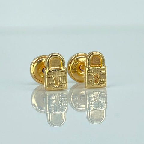 Topos Candado Oro amarillo 18k 0,62 Gr / 4 mm  *